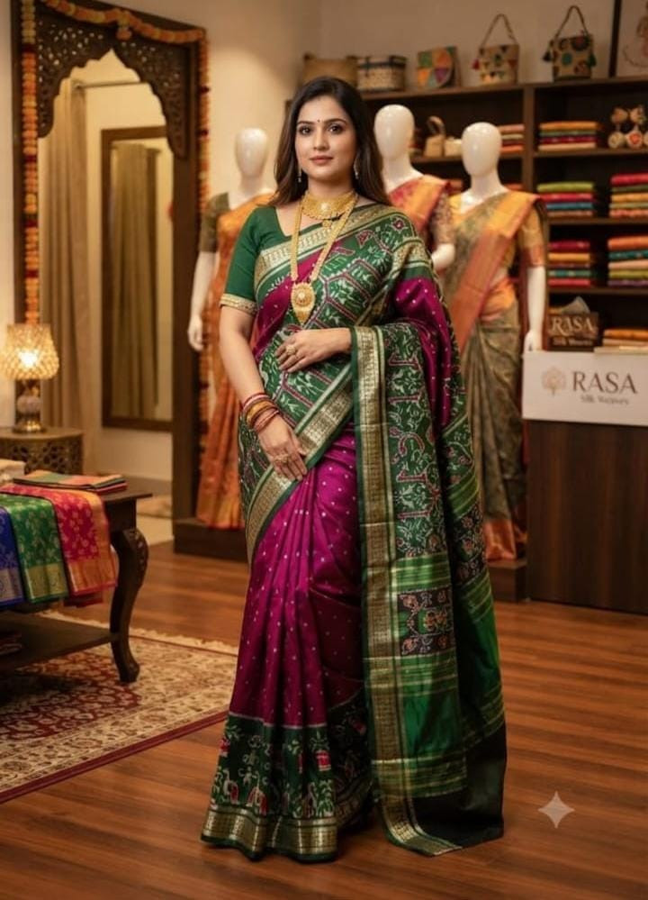 POCHAMPALLY IKAT PATOOLA SILK SAREE