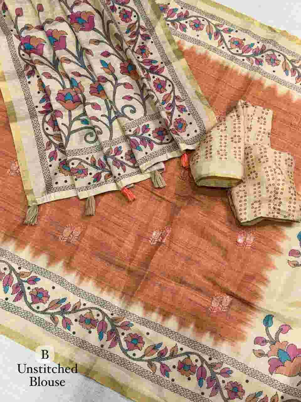 Masakali design embroidery saree