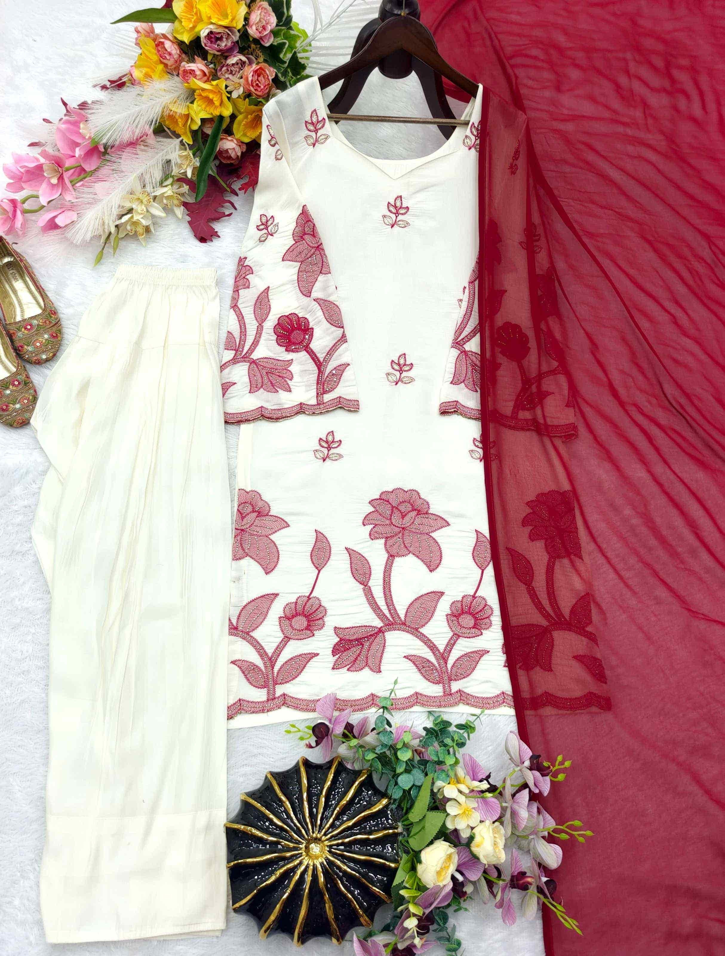 Rayon cotton suit set
