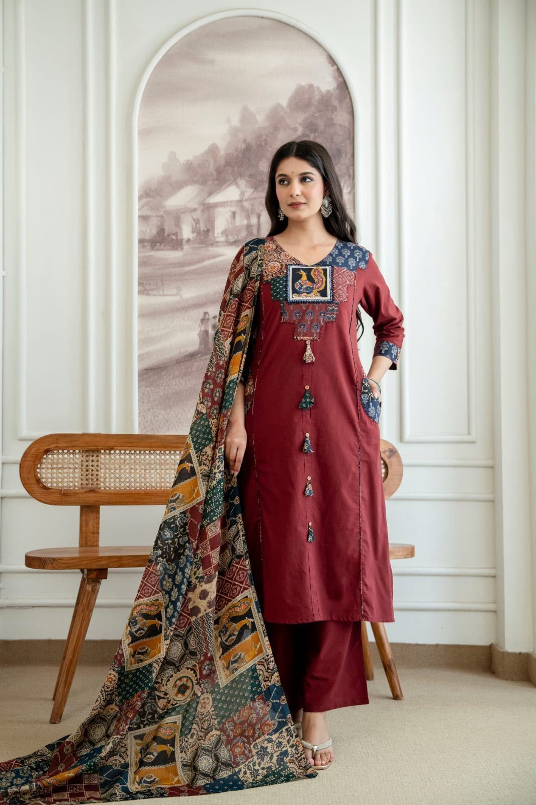 Cotton kurti set