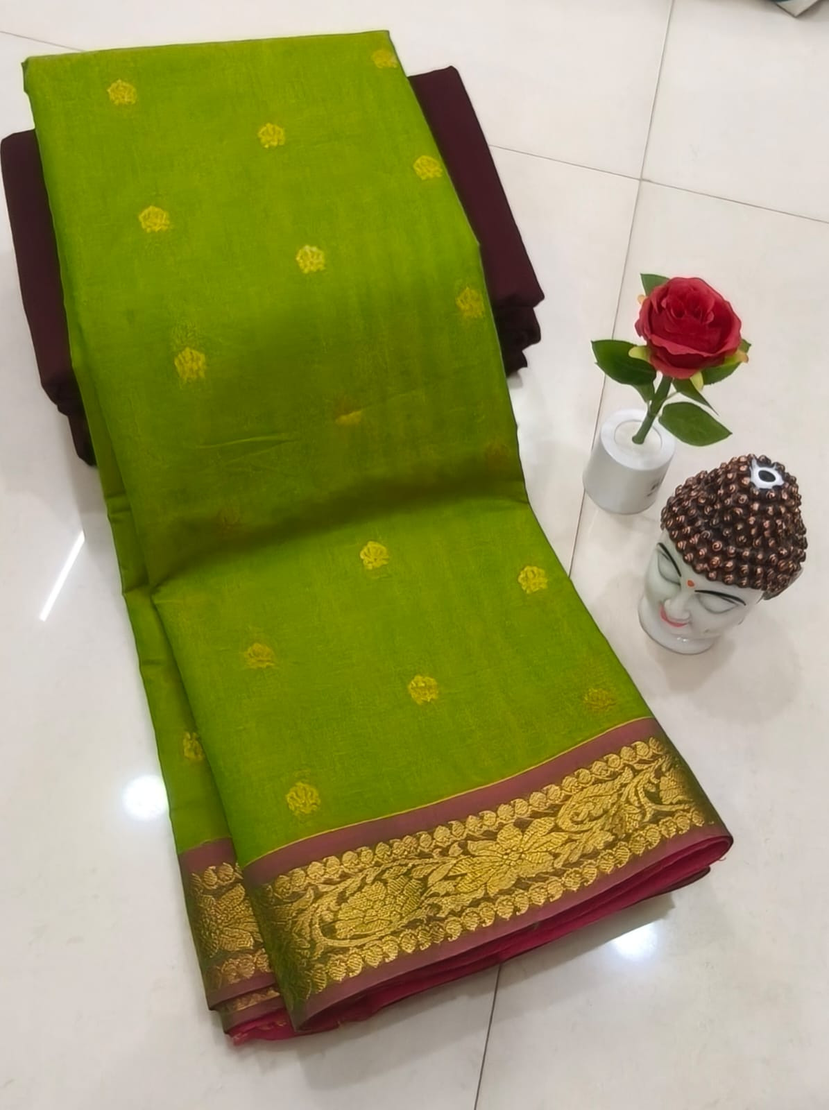 Kanchi cotton Butta Saree