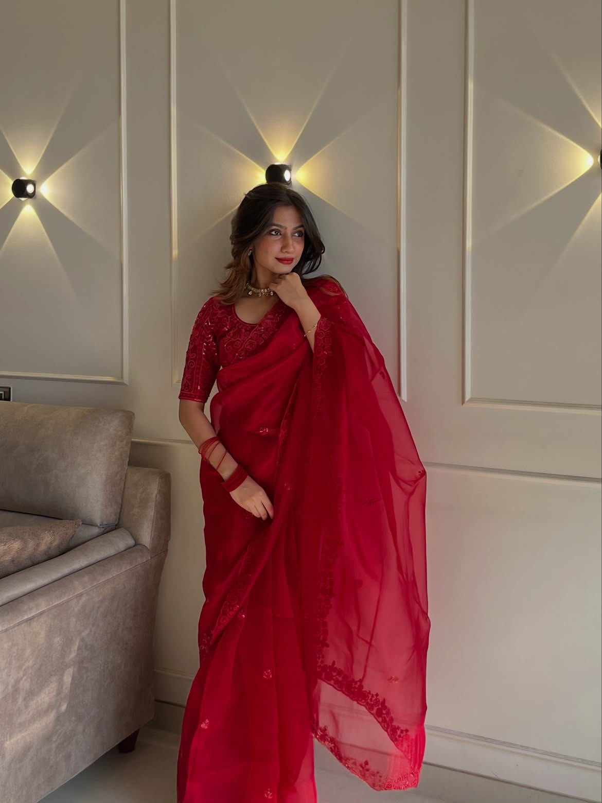 ORGANZA SAREE