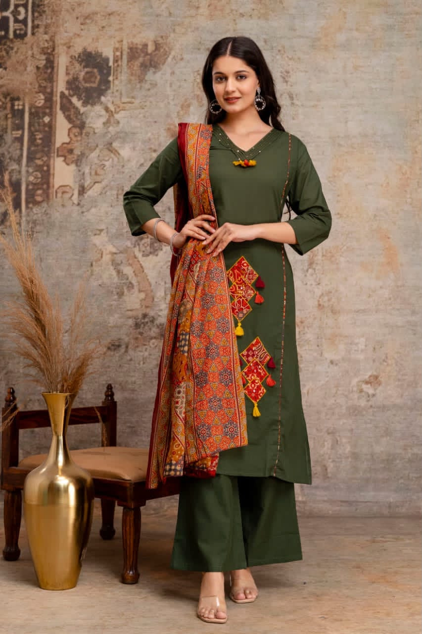 Cotton kurti set