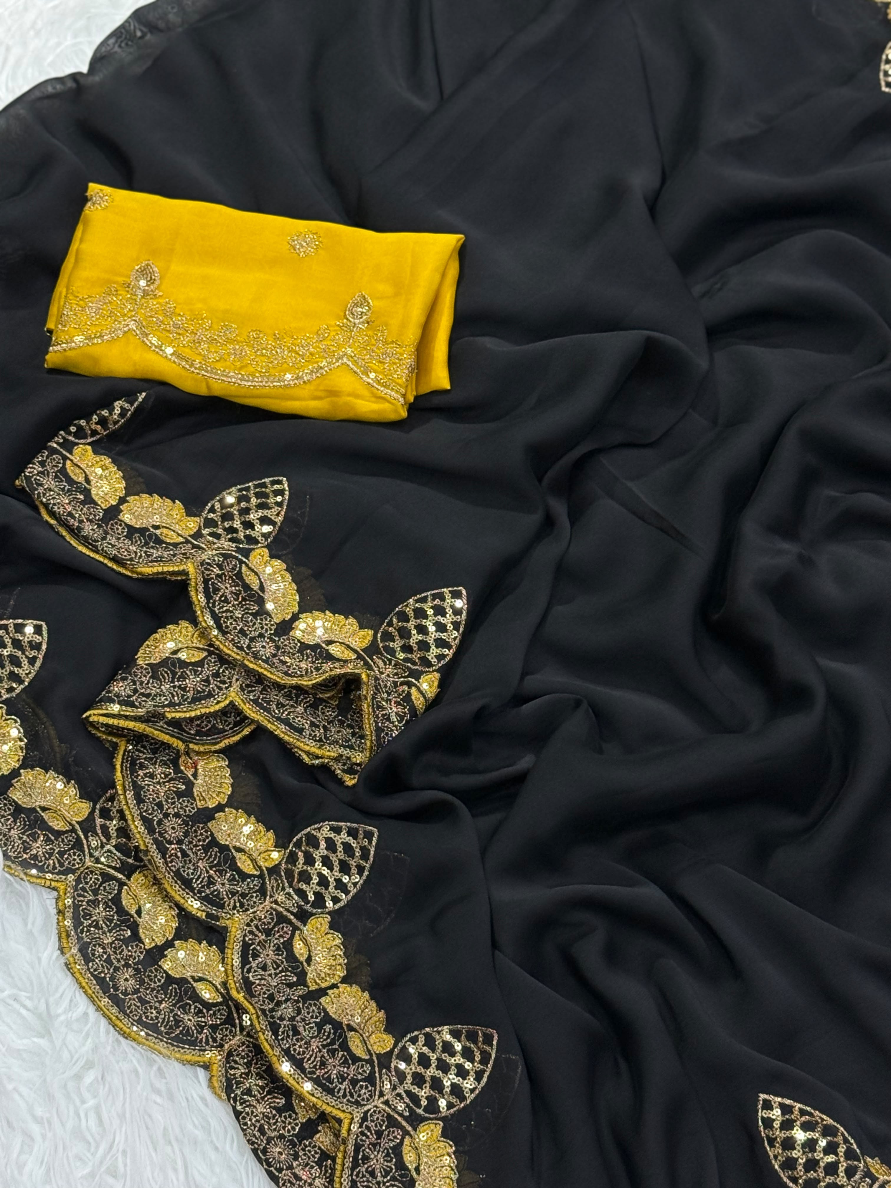 Rangoli slik saree