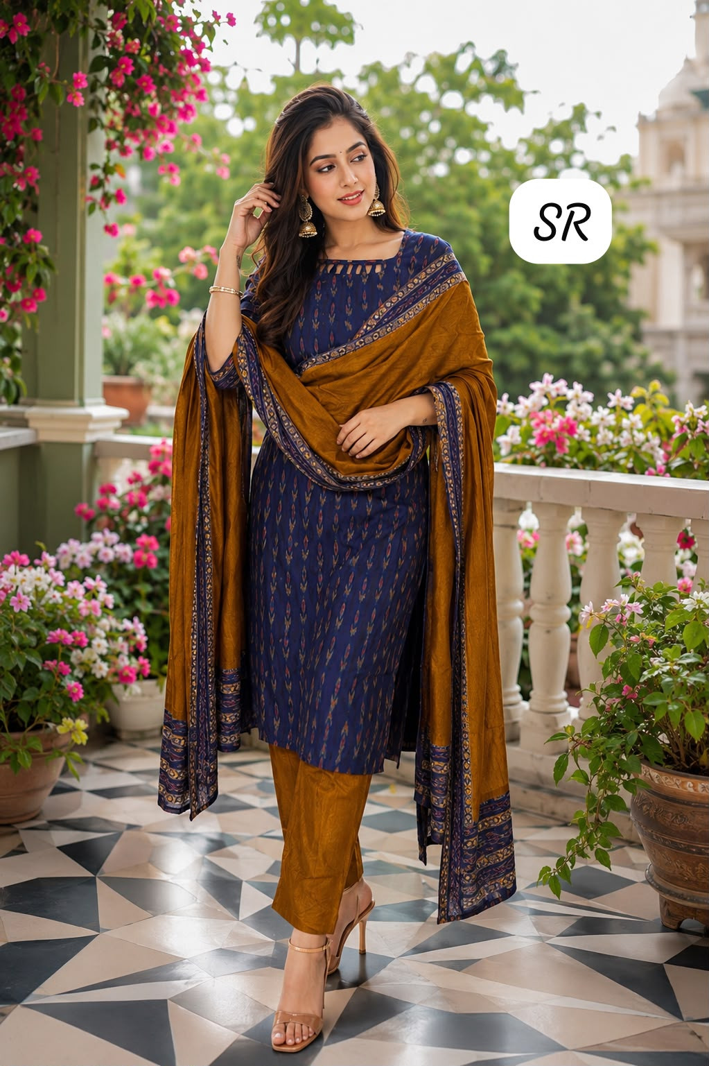 sambalpuri cotton stitched dress set
