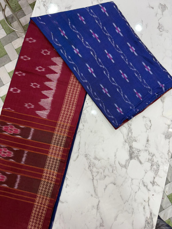 Pure cotton Sambalpuri unstitched suit