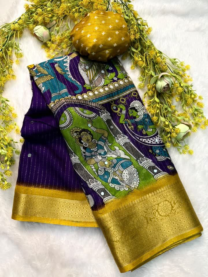 Ajrakh Designer Soft Georgette Saree with a luxurious finish and beautiful detailing.