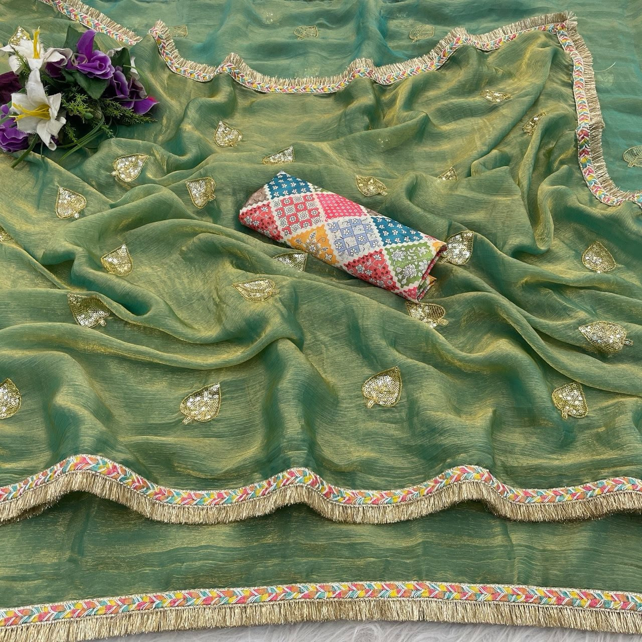 Fendy satin saree
