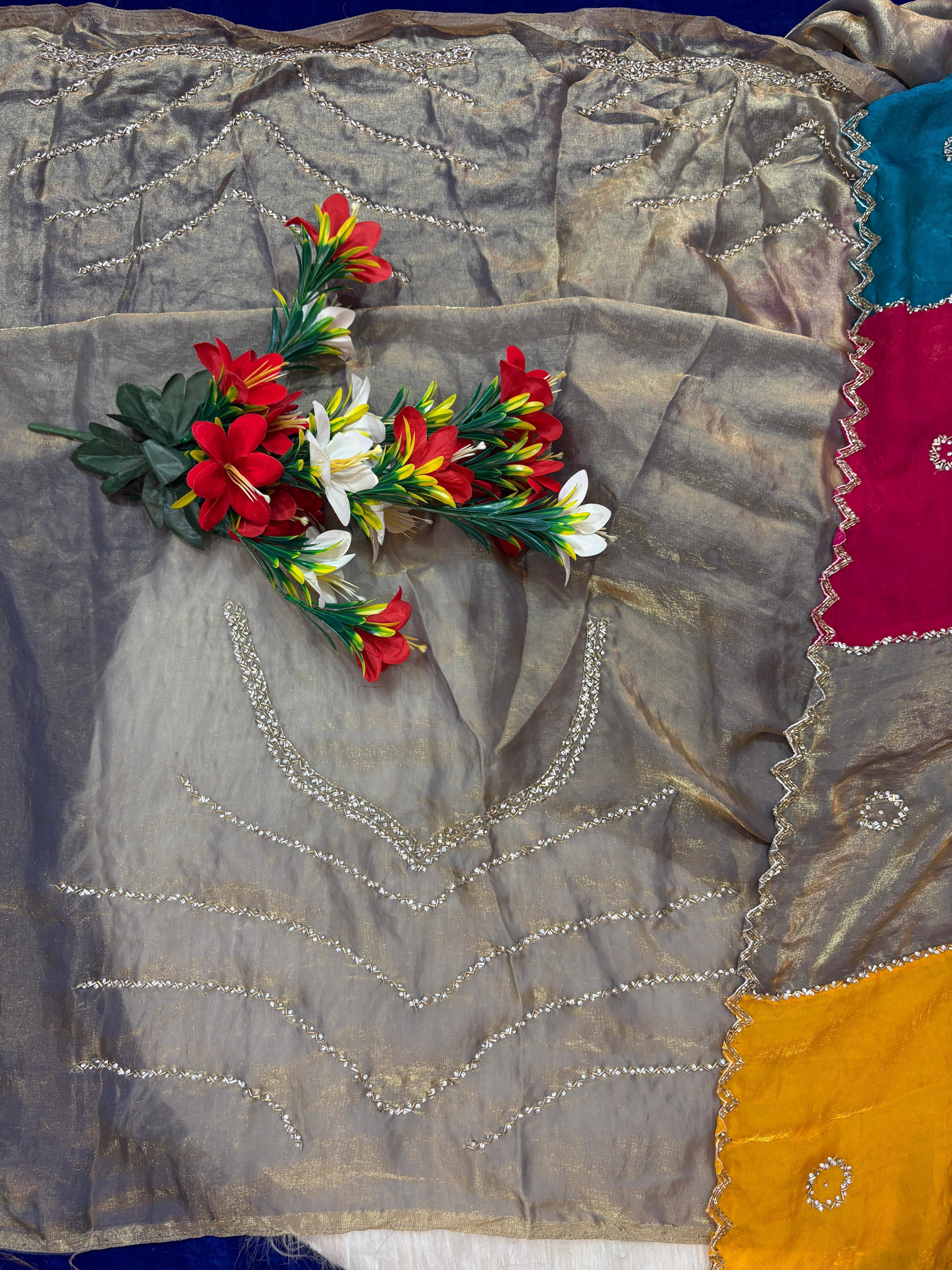 Nalki check design sarees