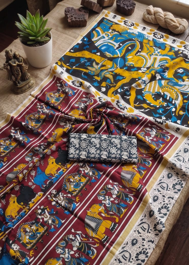 COTTON MULMUL  SAREE